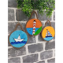 Deniz Temalı Duvar Dekoru, Mavi Renkli Dekoratif Süs, Şık ve Modern Tasarım