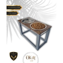 Modern Paslanmaz Çelik Mama Standı, Şık ve Dayanıklı, Kediniz ve Köpeğiniz Için Ideal