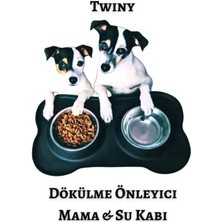 Renkli Silikon Matlı Mama ve Su Kabı, 340 Ml, Dökülmeyi Engelleyici Tasarım