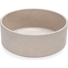 Bambu Köpek Mama ve Su Kabı, 17CM, 800ML, Bej Renk