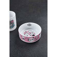 Porselen Kedi Mama Kabı 12 cm Duman, Şık ve Kullanışlı Tasarım