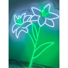 Yeşil LED Işıklı Yaprak Dekor, Parlak ve Şık Ev Dekorasyonu Aksesuarı