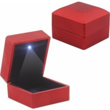 About The Perfect Işıklı Kırmızı Yüzük Kutusu, Şık ve Özel Evlenme Teklifi Süsü