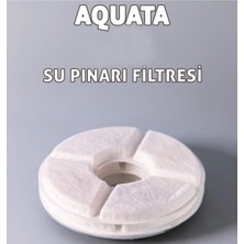 Beyaz 10'lu Aquata Kedi Köpek Su Pınarı Yedek Filtre Seti