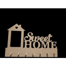 Boyanabilir Ahşap Anahtarlık, Kahverengi, Şık ve Doğal Tasarım