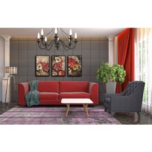 Renkli Modern 3'lü Tablo Seti 20X30 Cm, Şık Duvar Dekoru