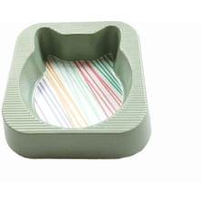 Bambu Kedi Köpek Mama ve Su Kabı 500 ml Yeşil, Sağlıklı ve Şık Tasarım