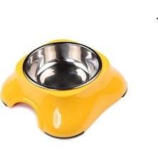 Şık ve Kullanışlı Küçük Hayvan Mama ve Su Kabı, 150 Ml, Turuncu ve Sarı Renk Seçenekleri