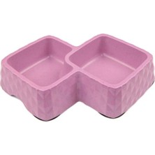 Bambu Ikili Mama ve Su Kabı, 360ML ve 430ML, Şık ve Kullanışlı Mor ve Pembe Renkler