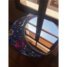 Turkuaz Renkli Şık Filografi Ayna, Ev Dekorasyonuna Tarz Katacak.