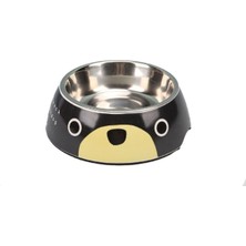 Şık ve Dayanıklı 22X7CM Siyah Melamin Mama Kabı, Kediniz ve Köpeğiniz Için Ideal