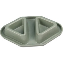 Yeşil Bambu Ikili Mama ve Su Kabı, 230 Ml, Şık ve Kullanışlı Tasarım