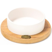 Beyaz Oval Seramik Mama ve Su Kabı Seti, Şık ve Kullanışlı Tasarım