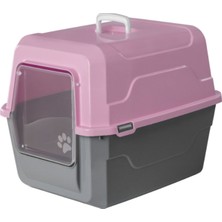 Renkli Kapalı Kedi Tuvaleti, Şık ve Işlevsel Tasarım