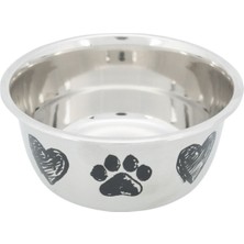 Paslanmaz Çelik Köpek Mama ve Su Kabı 1lt, 13CM, Şık ve Dayanıklı Tasarım