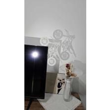 Mavi Fosforlu 2d Cross Duvar Dekoru Parlayan Karanlıkta Işık Saçar