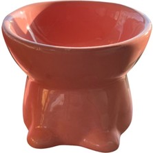 Pembe Seramik Kedi Köpek Mama ve Su Kabı, Şık ve Sağlıklı Kullanım Için Ideal