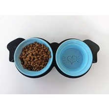 Mavi Köpek Mama ve Su Kabı, Şık ve Kullanışlı, Dayanıklı Tasarım