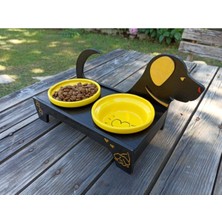 Sarı Renkli Köpek Mama Kabı, Şık ve Kullanışlı Tasarım