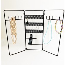 About The Perfect Siyah Katlamalı Takı Düzenleyici, Şık ve Pratik Saklama Çözümü