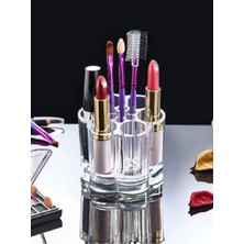 About The Perfect Şeffaf Mini Makyaj Organizeri, Beyaz Renk, Pratik ve Şık Depolama Çözümü