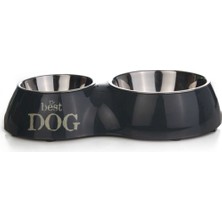 Çok Renkli Köpek Mama ve Su Kabı, Paslanmaz Çelik, 31CM, 1400ML