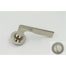 Nikel-Inox Yal Rozetli Kapı Kolu 200-94RY-21/53, Dayanıklı ve Şık Tasarım