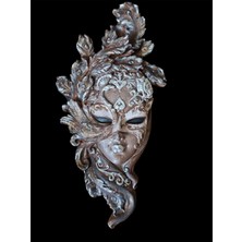 Kahverengi Venedik Tarz Duvar Dekoru 32X17 cm Şık ve Modern Görünüme Katkı Sağlar