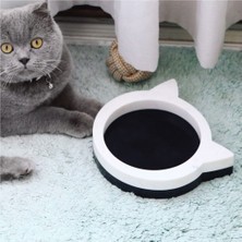 Şık Siyah Mermer Kedi Mama Kabı, Sağlıklı ve Estetik Tasarım