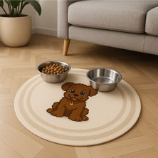 Yumuşak ve Kaymaz Evcil Dostlar Mama Matı, Konforlu Kullanım Sağlar