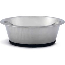 20CM Paslanmaz Çelik Köpek Mama ve Su Kabı, Kaymaz Taban, 1,8l Hnzrn