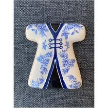 Mavi Seramik Kaftan 15CM, Şık ve Dayanıklı Ev Dekorasyonu Parçası