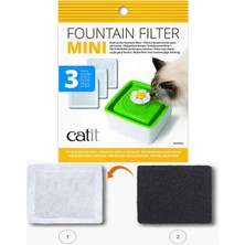 Beyaz Kedi Suluğu Filtresi 3'lü, Sağlıklı ve Temiz Su Sağlar