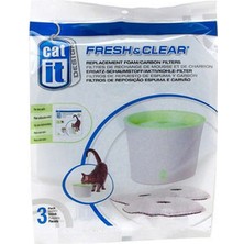 Catit Sünger ve Karbon Filtre 55600 Için 3'lü Set, Temiz ve Sağlıklı Kullanım