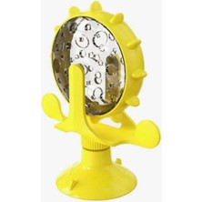 Renkli Zilli Vantuzlu Kedi Oyuncağı, Eğlenceli ve Interaktif Dönebilen Tasarım