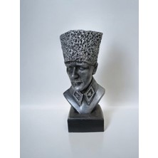 Siyah Renkli Atatürk Biblo Büst, Şık ve Dekoratif Ev Süsünüz Için Ideal