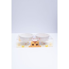 Renkli Akrilik ve Seramik Evcil Hayvan Mama ve Su Kabı, Şeffaf Tasarım