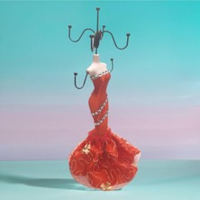 About The Perfect Kırmızı Gece Elbiseli Takı Askı Standı, Şık ve Dekoratif, 23 cm