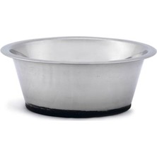 Kaymaz Tabanlı Paslanmaz Çelik Köpek Mama ve Su Kabı 16CM 900ML Çok Renkli