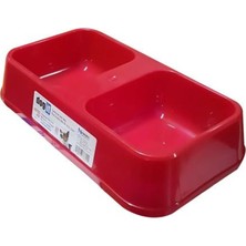 Küçük Boy Kırmızı Plastik Köpek Mama Kabı Çiftliği