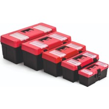 16 Inç Plastik Kilitli Alet Kutusu, Dayanıklı ve Pratik Saklama Çözümü