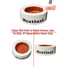 El Yapımı Beyaz Beton Hayvan Mama ve Su Kabı, Kişiye Özel Tasarım