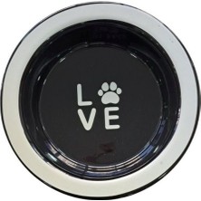 Derin Siyah Seramik Mama Kabı, 520ML, Kedi ve Köpek Için Ideal Seçenek