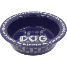 Renkli Seramik Köpek Mama ve Su Kabı, Yeşil, 520 ml