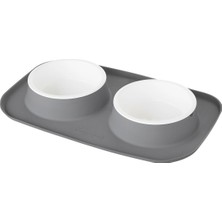 Kaymaz Silikon Pedli Köpek-Kedi Mama ve Su Kabı, Güvenli ve Şık Tasarım