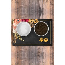 Kaymaz Tabanlı Keçe Baskılı Evcil Hayvan Paspası 45X100