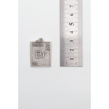Breaking Bad Br Element Kolye - Örme Ithal Zincirli Unisex Gümüş Kaplama - 60 cm