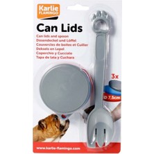 7 cm Konserve Mama Kapağı ve Kaşık Seti, 3'lü, Pratik ve Kullanışlı Ürün.