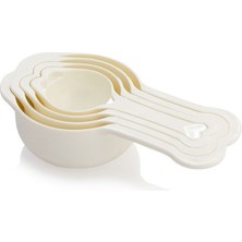 4'lü Plastik Ölçü Kabı Seti, Pratik ve Şık Mutfak Gereci