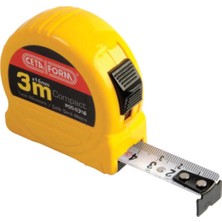 Kompakt Profesyonel Şerit Metre 3m x 16MM, Dayanıklı ve Kullanışlı Ölçüm Aracı